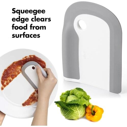 Practical Dishwashing Silicone Scraper Dishes Bowl Squeegee Food Oil Cleaning Spatula Scraper Kitchen Tableware Cleaning Tool