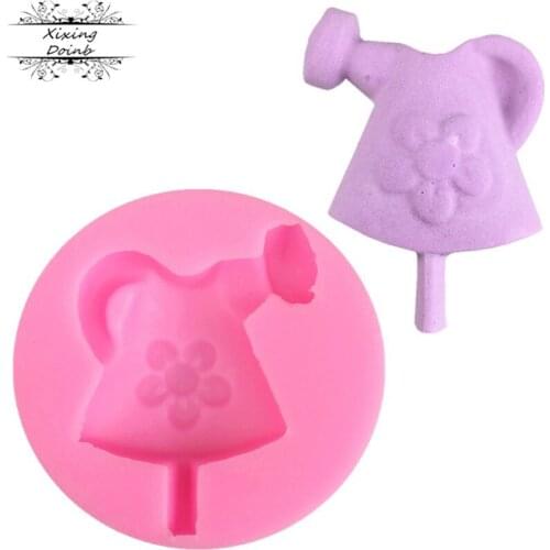 Spray kettle shape silica gel mold soft candy cake decoration tool chocolate gum mold technology kitchen accessories