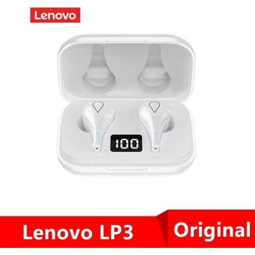Lenovo LP3 TWS Bluetooth Earphone LED Power Display 9D Stereo Sports Waterproof Wireless Earbuds Headphone With Microphone
