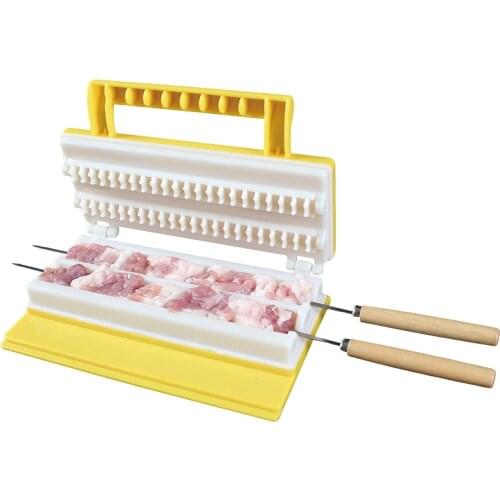Clever Barbecue skewer machine BBQ Kebab Maker Meat Brochettes Skewer Machine Bbq Grill Accessories Tools Set