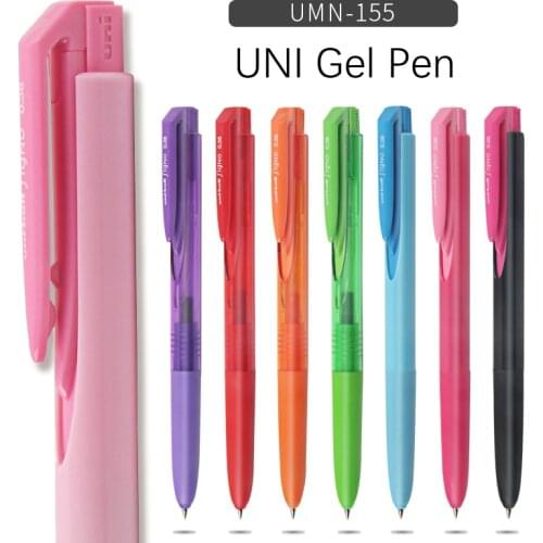 Uni Japan Gel Pen Uni-ball 0.38/0.5mm 10 Colors Signo RT1 UMN-155 Signing Pen Writing School&Office Supplies