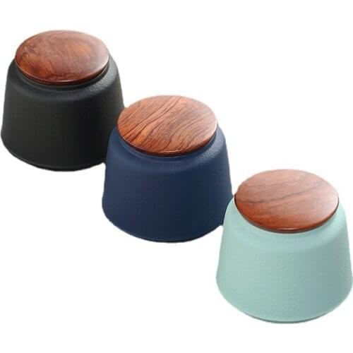 Coarse pottery Keepsake Urn Container for Ashes Pet Memorial Cremation Urns Ceramic Funeral for Ashes Dog cat