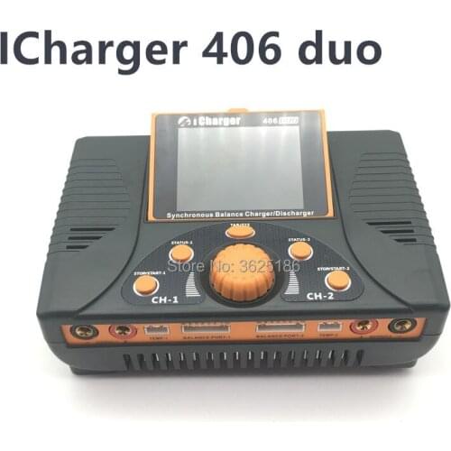ICharger 406Duo 1400W 2*6S 40A DC Dual Battery Balance Charger Discharger for Lipo Battery RC Models Spare Parts