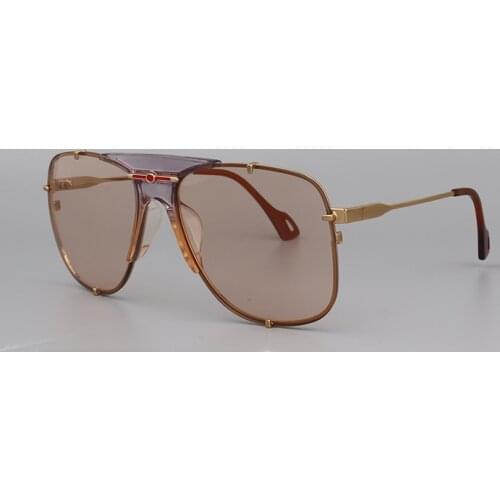 Big square metal frame light blue lens women sunglasses fashion style lady eyewear