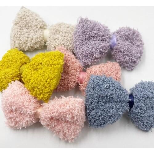 10PC Ribbon Bows Flower wedding Decoration Appliques Sewing Craft Lots E363