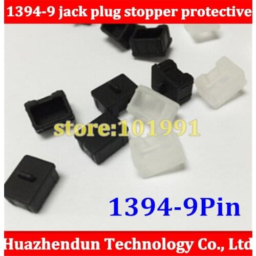 100pcs Brand New Universal 1394 (9pin) Cap anti dust stopper Protect cover Color :Black white Free shipping