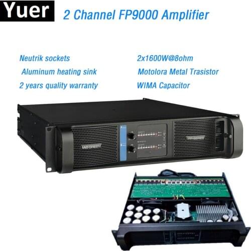 2 Channel FP9000 Amplifier Line Array Amplifier line array professional Aluminum heating sink Sound Power switch amplifier