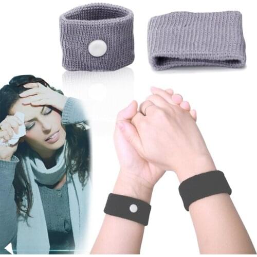 2pcs Wrist Support Anti-motion Sickness Anti-spit Wristband Travel Motion Sickness Relief Wrist Band Anti-motion Boat Aircraft