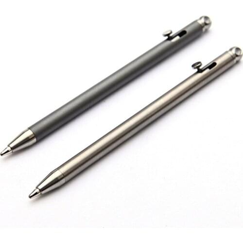 2021 New Stytle Titanium Mini Tactical Pen Self Defense Outdoor EDC Portable Collection Pen Keychain Pocket Writing Pen Camping