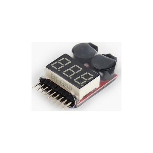 3.7-30V 1-8S Lipo/Li-ion/Fe Battery Voltage 2IN1 Tester Low Voltage Buzzer Alarm