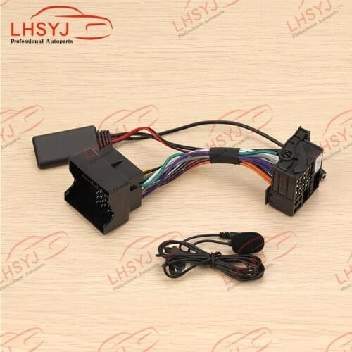 5.0Bluetooth-compatible AUX Input Audio Adapter MIC Handsfree Phone Call for BMW E60 E61 E63 E64 E87 E88 E81 E82 E90 E91 E92 E93