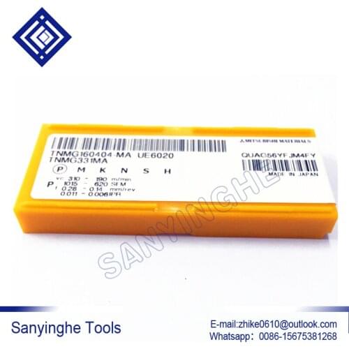 Free shipping 50pcs/lots TNMG160404-MA VP15TF / UE6020 / TNMG160408-MA VP15TF / UE6020 cnc carbide turning inserts