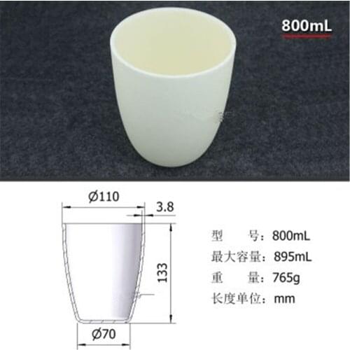 800ml Al2O3 Thermal Analysis Crucible Alumina Crucible For Thermal Analysis Instrument Refractory