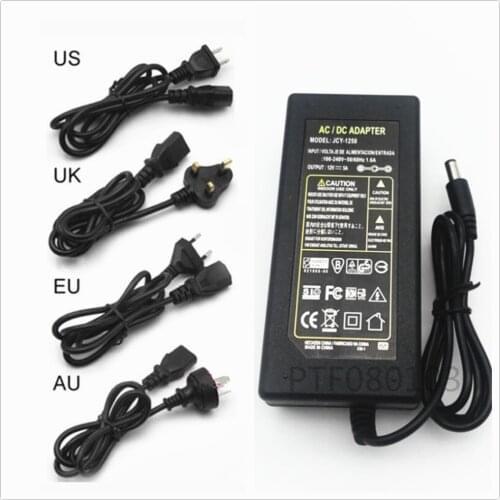AC110 220V Power Supply Adapter Transformer LED Strip 2A 3A 5A 8A DC 5V 12V 24V 5V 12V 24V Power Supply Adapter US/EU/UK/AU Plug