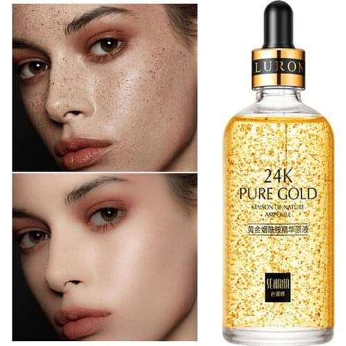 24K Gold Anti-Wrinkle Anti-Aging Face Serum Firming Nicotinamide Whitening Essence Moisturizing Brighten Cream Skin Care