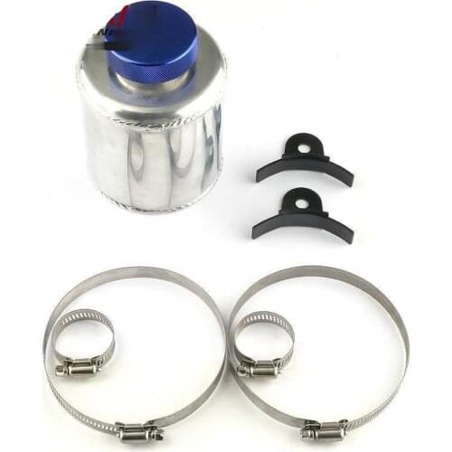 Car Racing Universal Aluminum Power Steering Fluid Reservoir Tank Clamps steering tank Oil Catch Can Tank car accessories