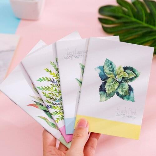 40Pcs/Lot Korea Notebook Creative Small Fresh Painting Series 64K Notepad Portable Portable Notebook Student Gift Wholesale