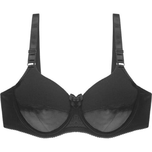 Thin Cup bow underwear Push up bra plus size wireless lace Womens bra breast cover C D E F cup Large size Lace Bras