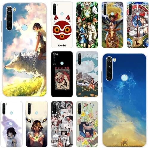 Princess Mononoke Anime Silicone Soft TPU Phone Case For Xiaomi Redmi Note 10 9 Pro Max 9T 9A 9C 8T 7a 9s 8 7 6 6A S2 K20 Cover