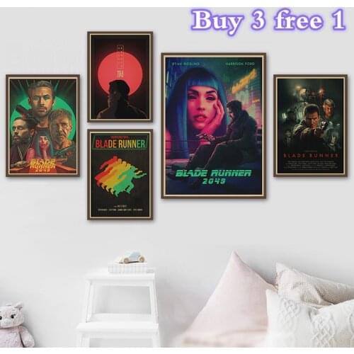 Movie Blade Runner 2049 Retro Poster Wall Stickers For Living Room Home Decoration painting