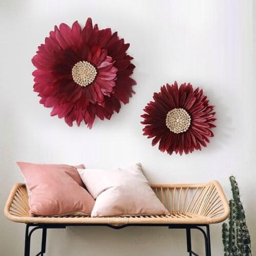 Handmade Feather Tapestry Household Wall Decoration Wall Hanging Mexican Home Decoration Tapestry 35CM 45CM