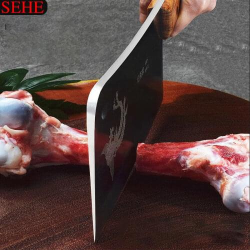 Handmade Forged Chef Knife High-carbon Clad Steel Chinese Cleaver Kitchen Knives Chopper Meat Slicing Nakiri Gyuto Wood Handle