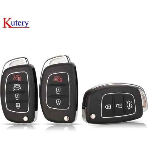 Kutery 10pcs Remote car Key Case shell Fob Flip For Mistra Hyundai Elantra Accent Ix35 IX45 I30 Solaris Tucson I20 Santa Fe