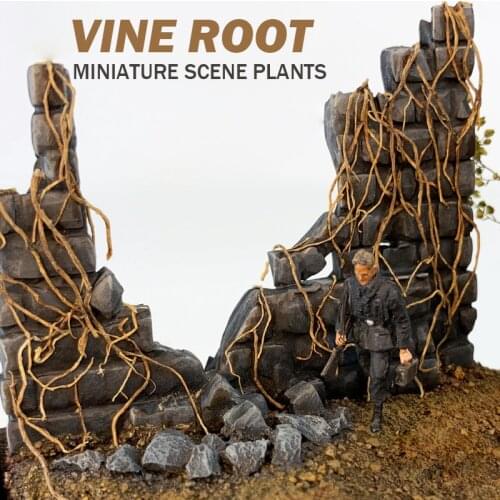 Miniature Scene Vine Root Model Scene Plant Stems DIY Platform for 1/35 or Miniature Figures Base Series Material Withered Vine