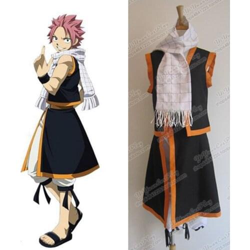 2016 NEW Anime Fairy Tail Natsu Dragneel Cosplay Costume
