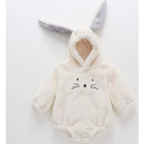 2020 New BABY Newborn Baby Princess Girl Clothes Long Sleeve Hoddies Romper Rabit Cat Face Photo Clothes Autumn Winter 0-18M