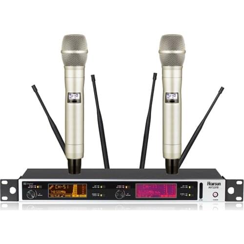 HALFSun/Shadow Giant color-changing screen wireless microphone true diversity one for two professional stage performance chorus