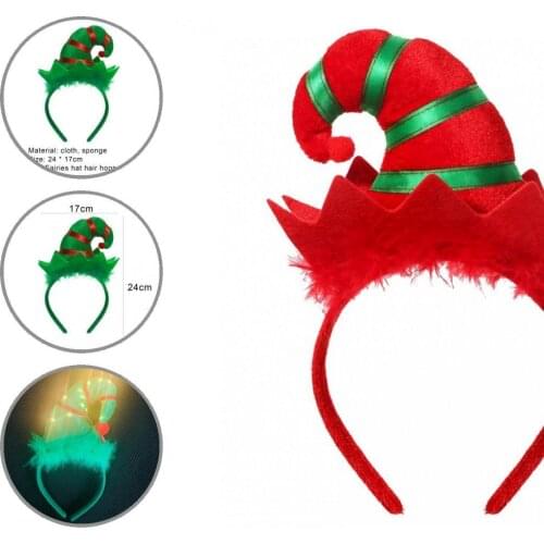 Festival Practical Children Adult Headband Cosplay Costume Bright Color Hairband High Elasticity for Christmas