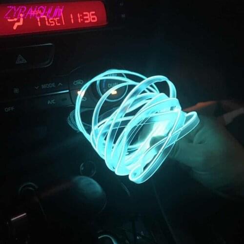 Styling car 3 m 6 colors lining EL cold light neon car decoration for Audi all series Q3 Q5 SQ5 Q7 A1 A3 S3 A4 A4L A6L A7 S6 S7