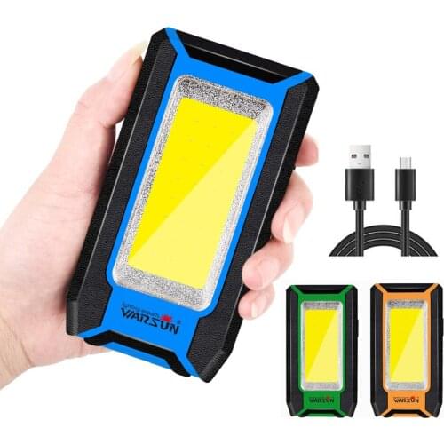 Super Bright Cob Led Verlichting Usb Oplaadbare Inspectie Lamp Magneet Haak Zaklamp Voor Auto Reparatie Camping Power Bank Torch