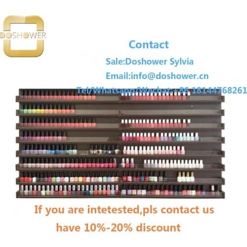 Cosmetics shop display furniture store shelf nails salon with gel nail polish colors for customize display rack