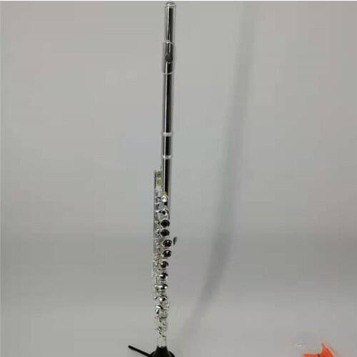 High Quality C Tune Flute 16 Holes Close or Opend Holes Nickel plated Professional musical instrument With Case Free Shipping