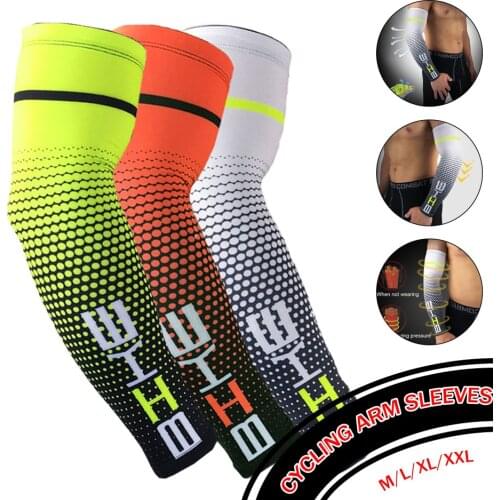 2 Pcs/lot Cycling Arm Sleeves Sport Sun UV Protective Cuff Basketball Arm Warmer Manguitos Ciclismo Brazo Hombre
