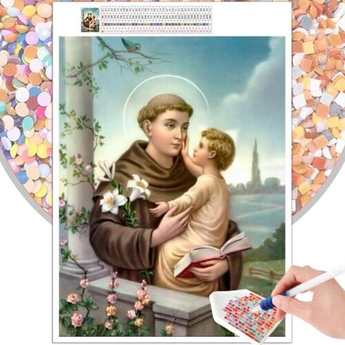 Diamond Painting Religious Festival 5D DIY Embroidery Set Home Decor Mosaic Square Round Rhinestone Mural Art