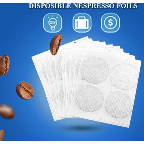 Aluminum Espresso Lids Foil Seals Reusable Filters Compatible with Nespresso Original Lline Pods | Easy to Fill Your Own Filters