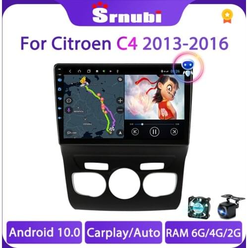 Android 10.0 4G net WIFI Car Radio Multimedia Video Player 2 din IPS For Citroen C4 2 B7 2013 - 2016 GPS navigation RDS DSP 48EQ