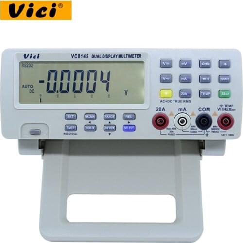 Digital Bench Top Multimeter Temperature Meter Tester PC Analog 80,000 counts Analog Bar Graph w/ 23 segments DMM VICH VC8145