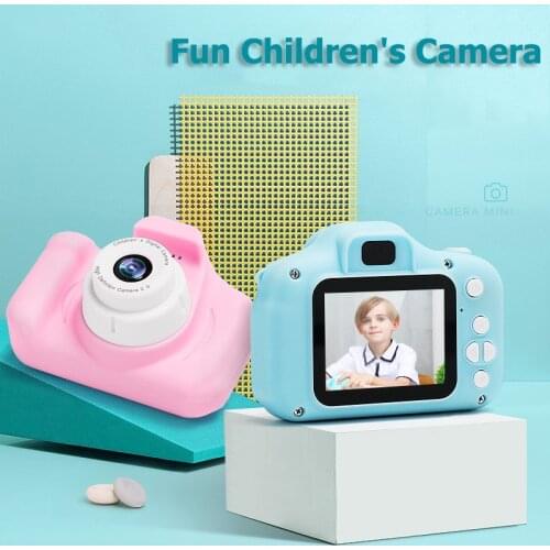 Children Digital Camera Kids Mini Photo Camera Toy 1080p HD 2 Inch Large Screen Educational Toy Toddler Birthday Gift Boy Girl