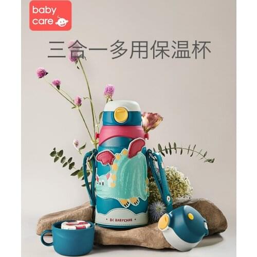 Childrens thermos mug 316 baby learn to drink cup with straw water cup drop-proof kindergarten kettle