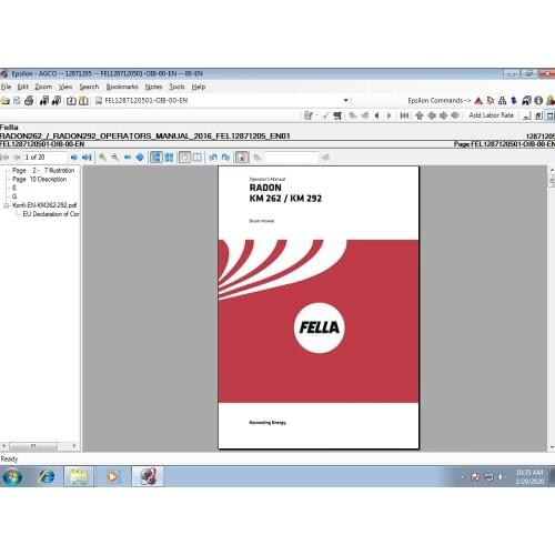 Fella AGCO Parts Catalog & Workshop Service Manuals [2021]