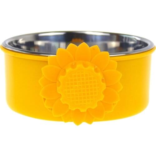 Fixed Pet Food Bowl Dog Water Bowl Stainless Steel Removable Food Water Bowl Hanging Cage Cup for Dogs Cats Birds Small Animals