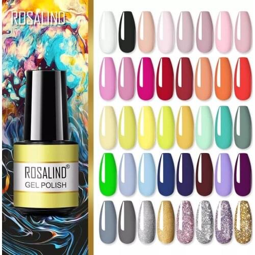 ROSALIND Gel polish For Nails Manicure Winter Colors vernis semi permanent primer Nail art Hybrid Gel Varnishes nail polish