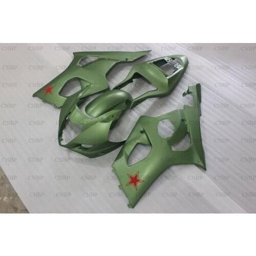GSX R 1000 2003 - 2004 K3 Full Body Kits for Suzuki GSXR1000 2003 Body Kits GSXR 1000 2004 Matter Green Plastic Fairings