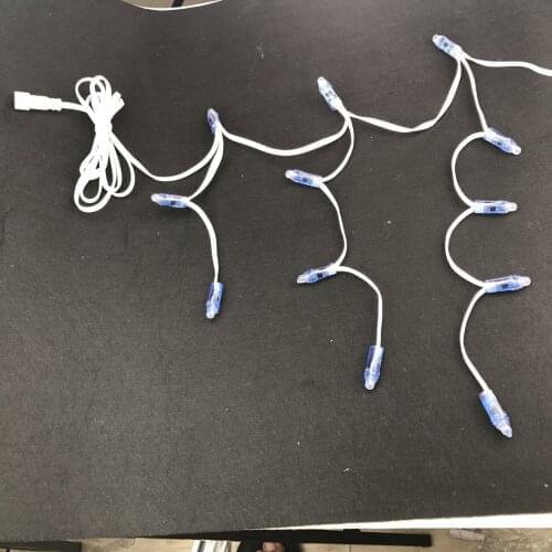 DC5V WS2811 individually LED full color Icicles string;all white wire;IP68;60nodes/set;with 2m xConnect pigtail