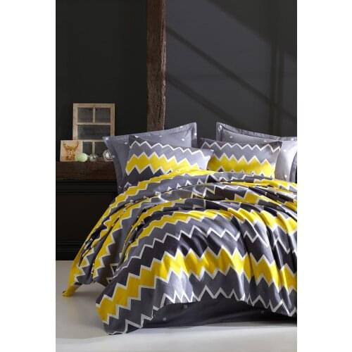2021 PIQUE Set Turkish Cotton With Pillowcase Bedspread Sets Bed Linen Sheet Modern For Summer Full Size Duvet Cover Yellow&Gray