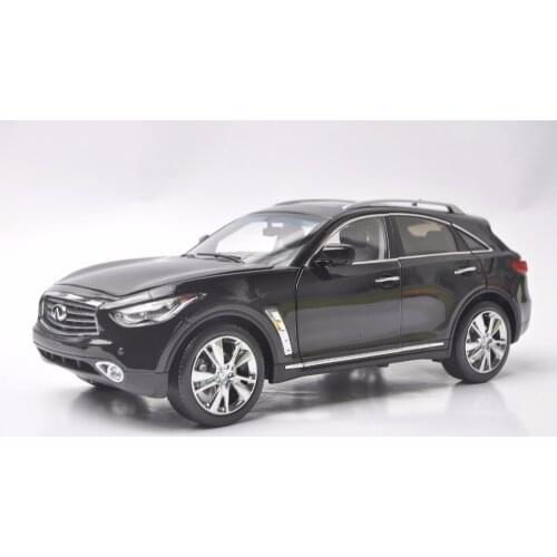 1:18 Diecast Model for Infiniti QX70 2014 Black SUV Alloy Toy Car Miniature Collection Gift FX50 FX